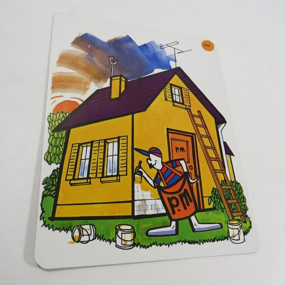 Peabody 60s story (8) cards Painting, Seasons Vintage Artwork - Picture 5 of 11